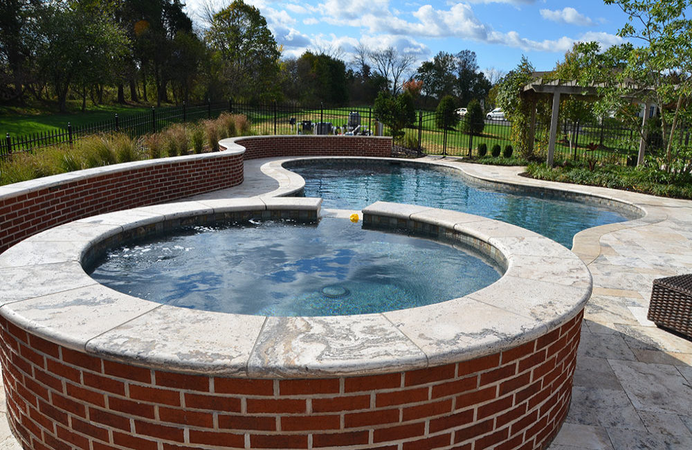 Custom Pool & Spa Designed & Constructed by Gavin Construction in Souderton, PA
