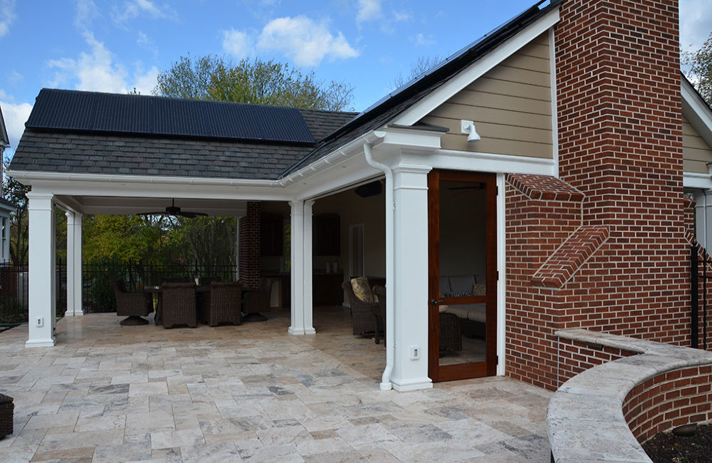 Custom Outdoor Entertainment Area Designed & Constructed by Gavin Construction in Souderton, PA