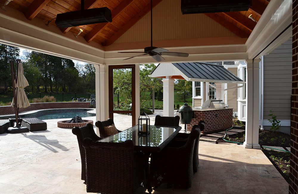 Custom Outdoor Entertainment Area Designed & Constructed by Gavin Construction in Souderton, PA