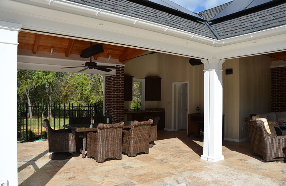 Custom Outdoor Entertainment Area Designed & Constructed by Gavin Construction in Souderton, PA