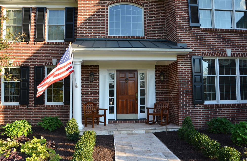 Custom Front Entrance Designed & Constructed by Gavin Construction in Souderton, PA
