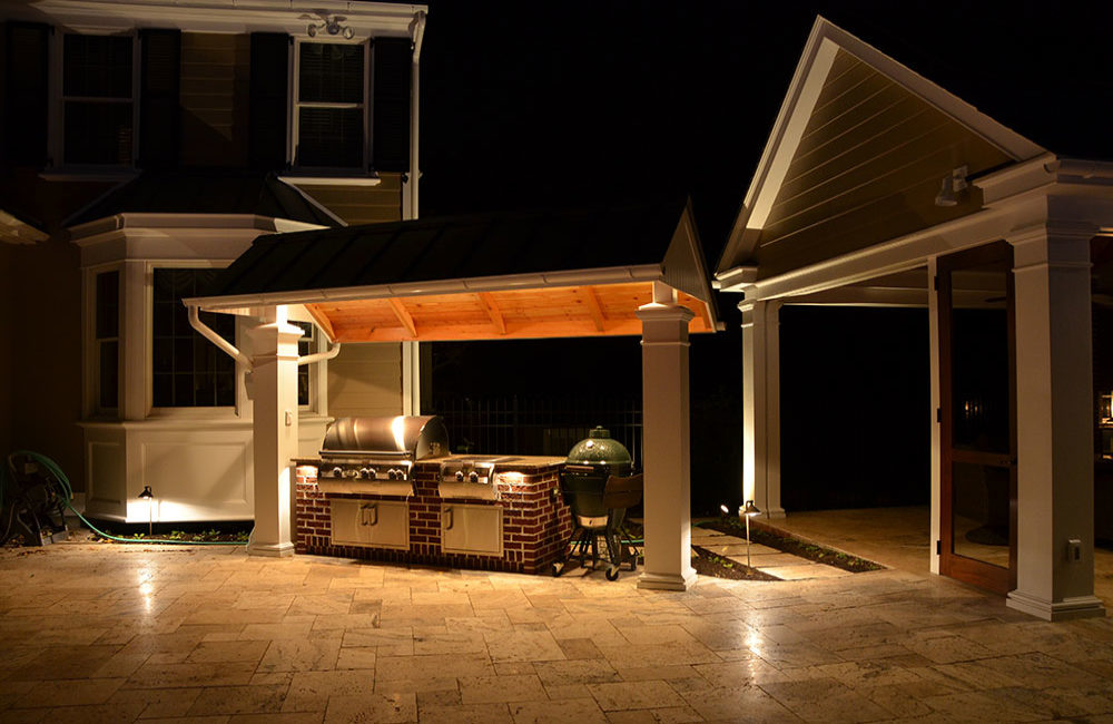 Custom Outdoor Entertainment Area Designed & Constructed by Gavin Construction in Souderton, PA