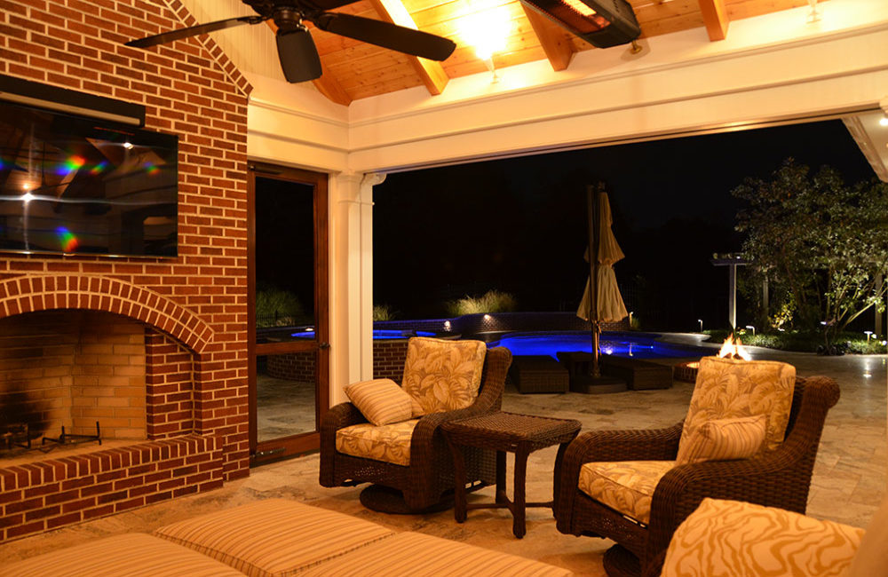 Custom Outdoor Entertainment Area Designed & Constructed by Gavin Construction in Souderton, PA